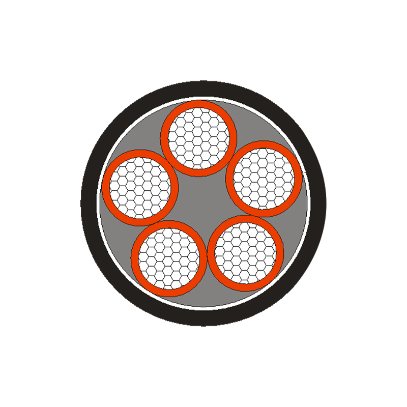 XLPE/PVC-isoleret strømkabel til nominel spænding 0,6/1kV