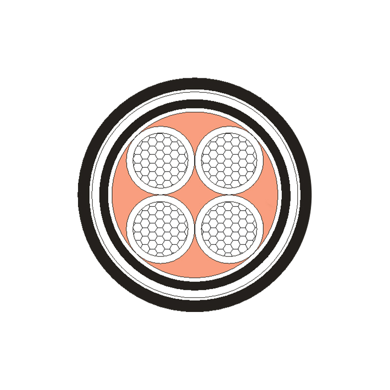 XLPE/PVC-isoleret strømkabel til nominel spænding 0,6/1kV