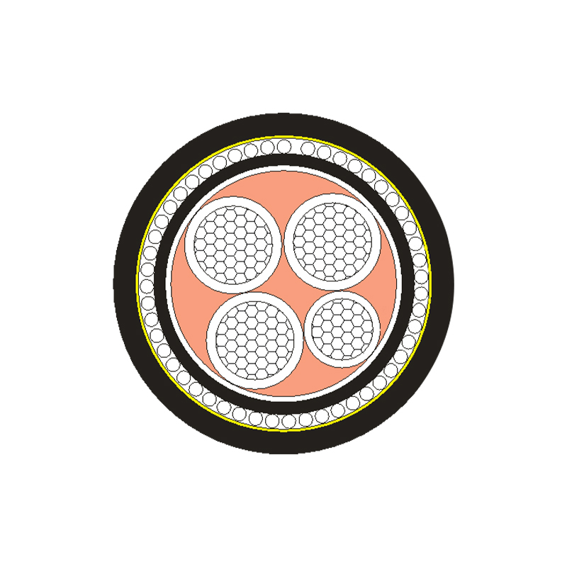 XLPE/PVC-isoleret strømkabel til nominel spænding 0,6/1kV